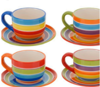 JUEGO TAZAS Y PLATOS X 12 PZAS